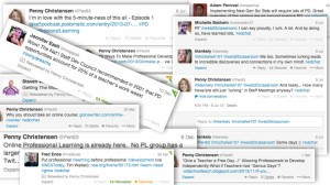 Professional Learning Tweet Collage