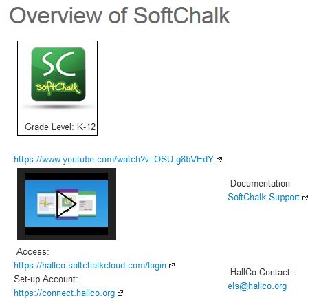 OVERVIEW of SoftCahlk Table