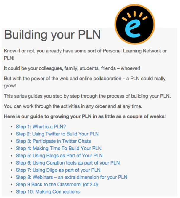 edublogs build your own PLN
