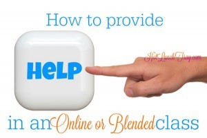 Help Module in Online Blended Class