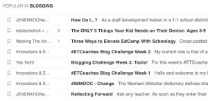 influential blogs in my feedly