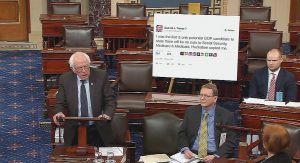 Tweet Poster board in Senate