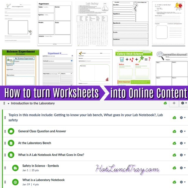 Turn Worksheets into Online Content
