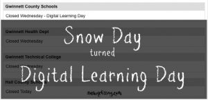 Snow day turned Digital Learning Day