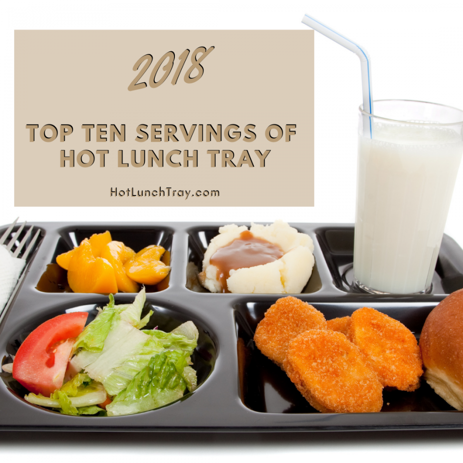 2018 Top Ten Servings of Hot Lunch Tray INSTA