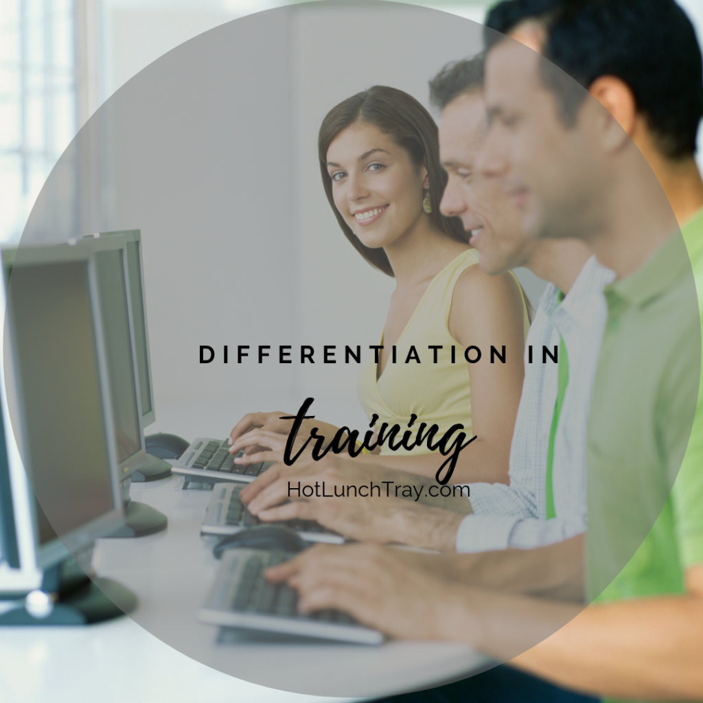 Differentiation in Training