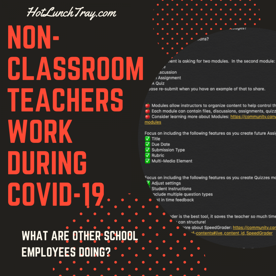 Non Classroom Teachers COVID19