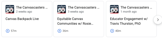 The Canvascasters Podcast Link