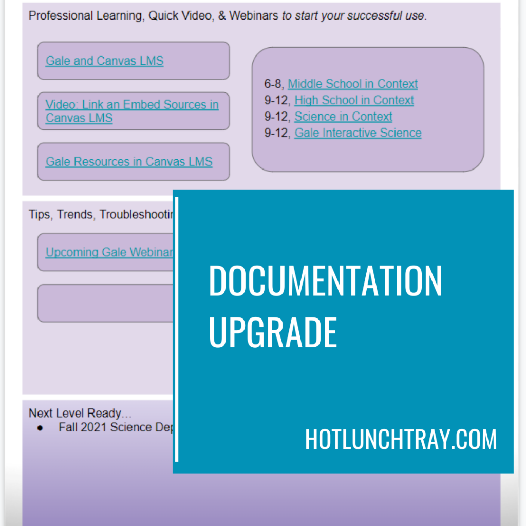 Documentation Upgrade Insta Post