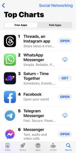 Saturn is #3 in a Apple's App Store